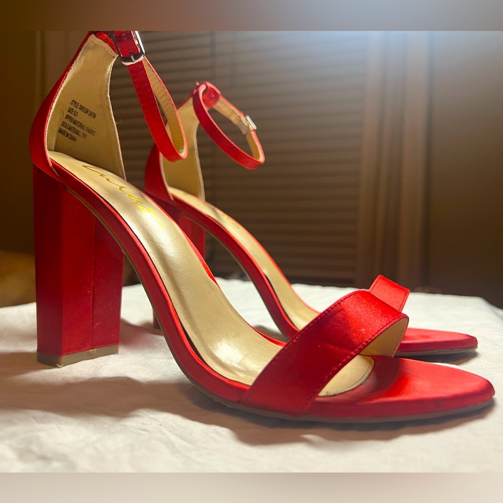 Lulus Satin Red Heels